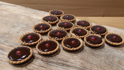 10 tartelettes mousse chocolat noir et noix