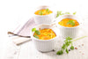 10 Mini flan de choux-fleurs, curry et saumon