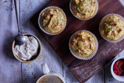 10 Mini flan de poireaux, chèvre et noix