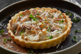 10  Mini tartelette d’Escargots, champignons, persillade et brouillade d’œuf