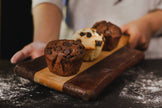 10 Mini moelleux aux pépites de chocolat noir, cœur Nocciolata
