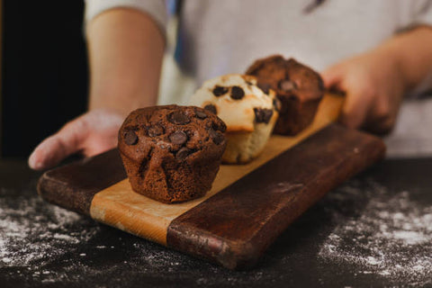 10 Mini moelleux aux pépites de chocolat noir, cœur Nocciolata