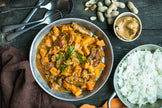 Poule au pot sauce suprême poireaux carotte champignons et riz pilaf