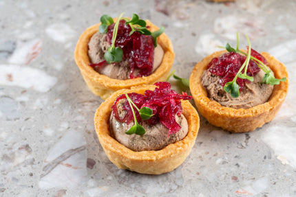 10  Mini tartelette de houmous et pickles de légumes