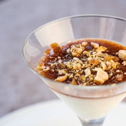 10 Verrine de mousse cacahuètes, caramel, cacahuète